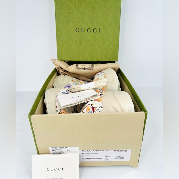 GUCCI Rhyton Love Parade Anime Zoo Animal Logo Women Sneakers Size EU 40.5 - Picture 2 of 13